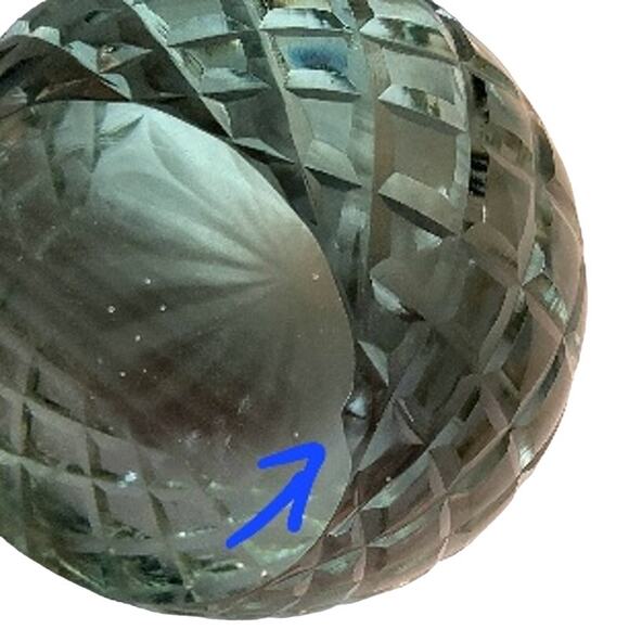 Honeycomb Prism Cut Crystal Glass Gazing Sun Catcher Paperweight Weighted - Picture 7 of 9